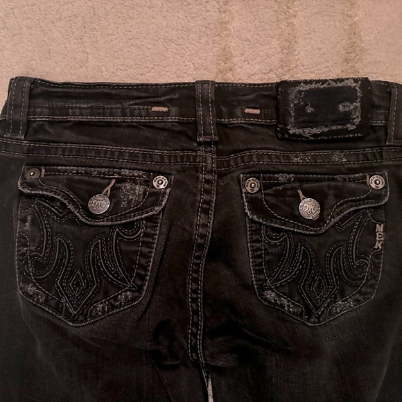 MEK Denim slightly distressed black OAXACA skinny jeans - size 28 - Picture 6 of 10